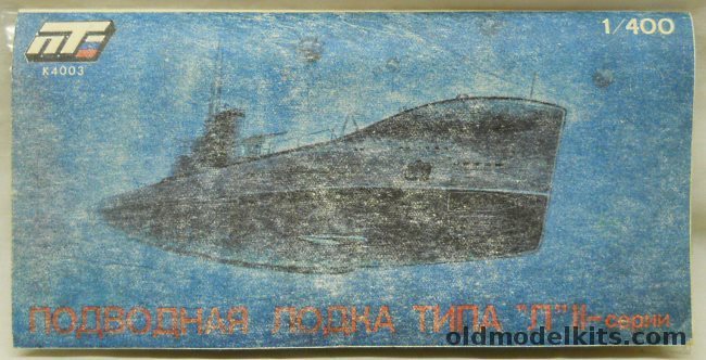 Novo Techna 1/400 Soviet Type L Series II Submarine, K4003 plastic model kit